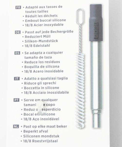 GLOBAL WORK（グローバルワーク）の「折り畳み携帯　ストロー/951239（カトラリー・レディース・チャコールグレー/スカイブルー・FREE）」の16枚目の写真