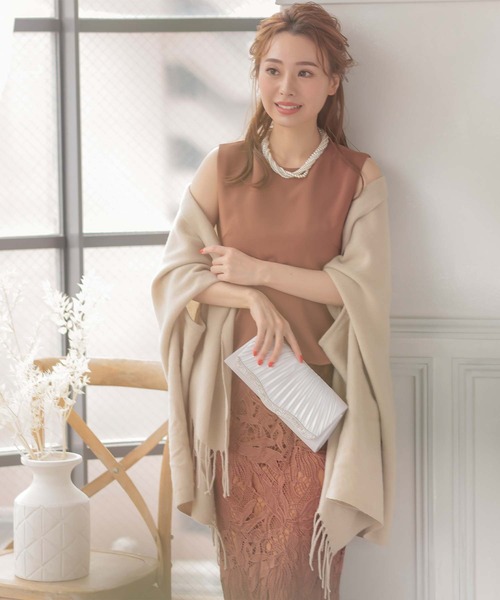 大判フリンジパーティーショール（マフラー）｜Retica（レティカ）