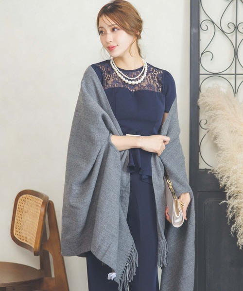 大判フリンジパーティーショール（マフラー）｜Retica（レティカ）