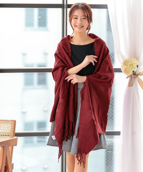 大判フリンジパーティーショール（マフラー）｜Retica（レティカ）