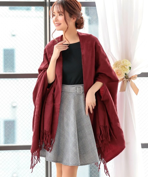 大判フリンジパーティーショール（マフラー）｜Retica（レティカ）