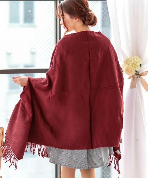 大判フリンジパーティーショール（マフラー）｜Retica（レティカ）