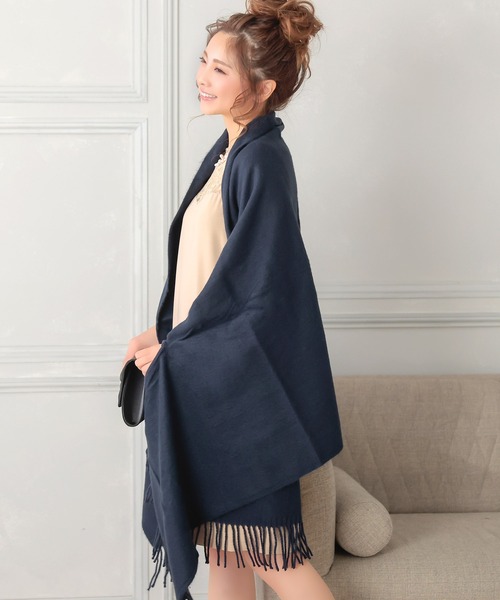 大判フリンジパーティーショール（マフラー）｜Retica（レティカ）