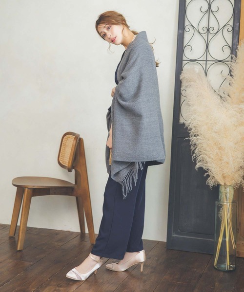 大判フリンジパーティーショール（マフラー）｜Retica（レティカ）