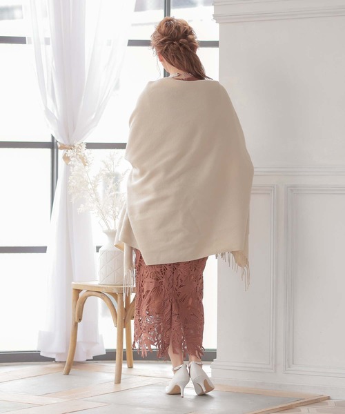 大判フリンジパーティーショール（マフラー）｜Retica（レティカ）