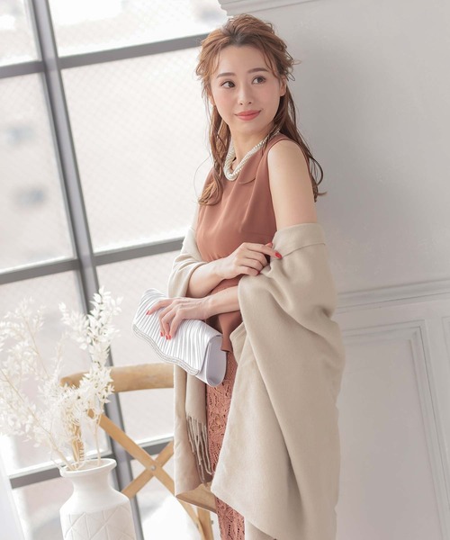 大判フリンジパーティーショール（マフラー）｜Retica（レティカ）