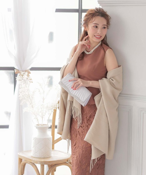 大判フリンジパーティーショール（マフラー）｜Retica（レティカ）