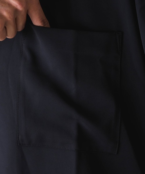 WEGO（ウィゴー）の「WEGO/とろみ5分袖ルーズシャツ（シャツ/ブラウス・メンズ・ライトグレー/ブラック/テラコッタ・MEDIUM/LARGE）」の17枚目の写真