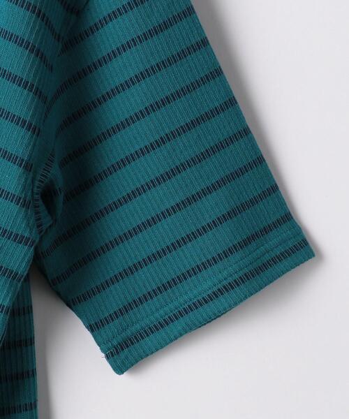 green label relaxing（グリーンレーベルリラクシング）の「OLT SC コードボーダー クルーネック 半袖 カットソー（Tシャツ/カットソー・メンズ・ネイビー/ホワイト/ターコイズブルー・LARGE/MEDIUM/SMALL）」の13枚目の写真