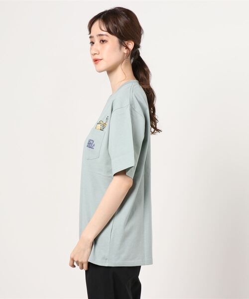 POWER TO THE PEOPLE(パワートゥーザピープル)の「POWER TO THE PEOPLE アート ミニワッペン刺繍Tシャツ(Tシャツ/カットソー・メンズ・ホワイト/ネイビー/ホワイト系その他/ブルー系その他/チャコール/ホワイト系その他2/ホワイト系その他3/ホワイト系その他4/ブルー系その他2/ブルー系その他3・LL/M/L)」の11枚目の写真