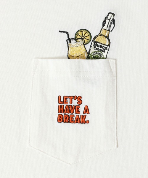 POWER TO THE PEOPLE(パワートゥーザピープル)の「POWER TO THE PEOPLE アート ミニワッペン刺繍Tシャツ(Tシャツ/カットソー・メンズ・ホワイト/ネイビー/ホワイト系その他/ブルー系その他/チャコール/ホワイト系その他2/ホワイト系その他3/ホワイト系その他4/ブルー系その他2/ブルー系その他3・LL/M/L)」の19枚目の写真