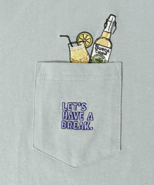 POWER TO THE PEOPLE(パワートゥーザピープル)の「POWER TO THE PEOPLE アート ミニワッペン刺繍Tシャツ(Tシャツ/カットソー・メンズ・ホワイト/ネイビー/ホワイト系その他/ブルー系その他/チャコール/ホワイト系その他2/ホワイト系その他3/ホワイト系その他4/ブルー系その他2/ブルー系その他3・LL/M/L)」の14枚目の写真
