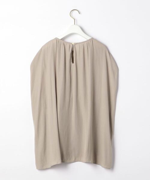 THE STATION STORE(ザ ステーション ストア)の「<closet story>バックドッキング ウエストギャザー FSLカットソー(Tシャツ/カットソー・レディース・ホワイト/モカ・FREE)」の11枚目の写真