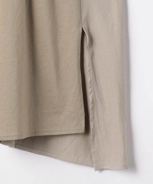 THE STATION STORE(ザ ステーション ストア)の「<closet story>バックドッキング ウエストギャザー FSLカットソー(Tシャツ/カットソー・レディース・ホワイト/モカ・FREE)」の14枚目の写真