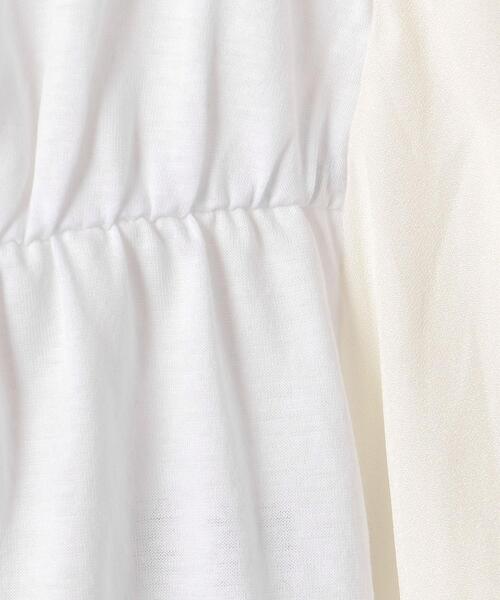 THE STATION STORE(ザ ステーション ストア)の「<closet story>バックドッキング ウエストギャザー FSLカットソー(Tシャツ/カットソー・レディース・ホワイト/モカ・FREE)」の17枚目の写真