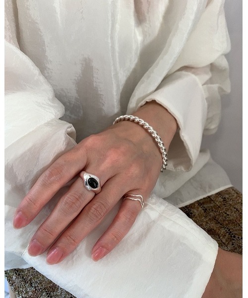 mou（モウ）の「ストーントップリング（リング・レディース・シルバー/ゴールド・FREE）」の4枚目の写真