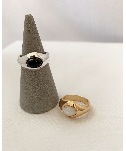 mou（モウ）の「ストーントップリング（リング・レディース・シルバー/ゴールド・FREE）」の5枚目の写真