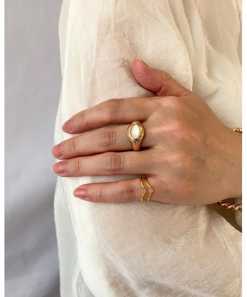 mou（モウ）の「ストーントップリング（リング・レディース・シルバー/ゴールド・FREE）」の7枚目の写真
