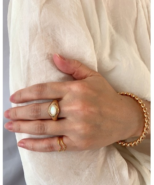 mou（モウ）の「ストーントップリング（リング・レディース・シルバー/ゴールド・FREE）」の8枚目の写真