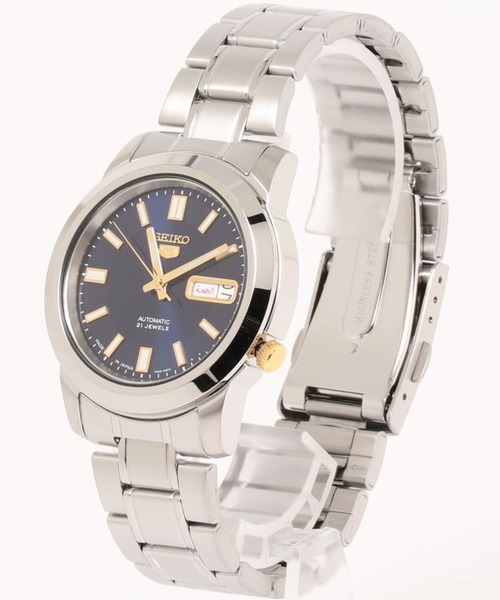 Seiko セイコーファイブ アナログ腕時計 メタルベルト Seiko5 Seiko セイコー のファッション 自動巻き メタルベルト Seiko5 日常生活防水 アナログ腕時計