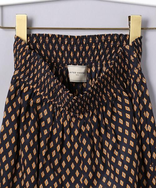 UNITED ARROWS（ユナイテッドアローズ）の「UBC P プリント ギャザー イージーパンツ◆（その他パンツ・レディース・オレンジ/コバルトブルー・38/36）」の10枚目の写真