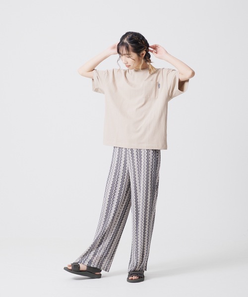 OUTDOOR PRODUCTS APPAREL（アウトドアプロダクツアパレル）の「マルチニットストレッチリラックスパンツ（その他パンツ・レディース・ブラウン/グレー/ブルー・MEDIUM/LARGE）」の5枚目の写真
