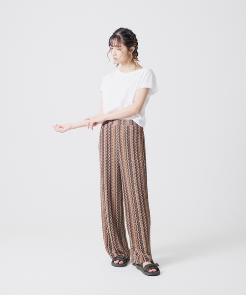 OUTDOOR PRODUCTS APPAREL（アウトドアプロダクツアパレル）の「マルチニットストレッチリラックスパンツ（その他パンツ・レディース・ブラウン/グレー/ブルー・MEDIUM/LARGE）」の10枚目の写真