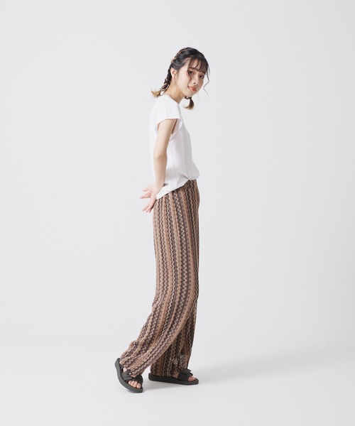 OUTDOOR PRODUCTS APPAREL（アウトドアプロダクツアパレル）の「マルチニットストレッチリラックスパンツ（その他パンツ・レディース・ブラウン/グレー/ブルー・MEDIUM/LARGE）」の11枚目の写真