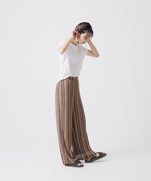 OUTDOOR PRODUCTS APPAREL（アウトドアプロダクツアパレル）の「マルチニットストレッチリラックスパンツ（その他パンツ・レディース・ブラウン/グレー/ブルー・MEDIUM/LARGE）」の12枚目の写真