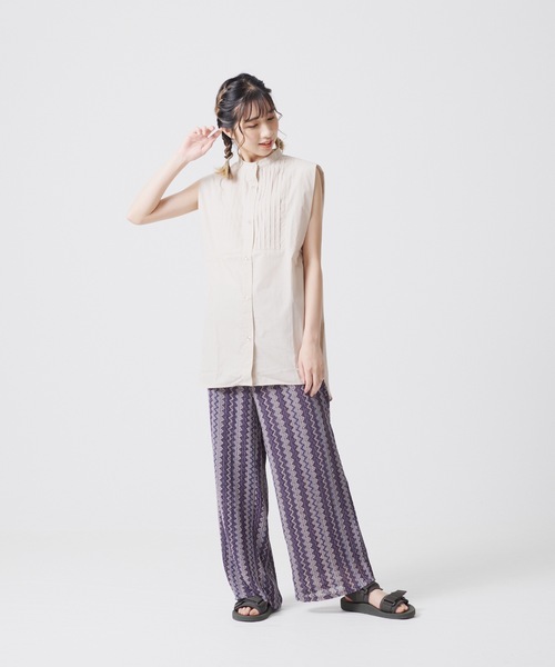 OUTDOOR PRODUCTS APPAREL（アウトドアプロダクツアパレル）の「マルチニットストレッチリラックスパンツ（その他パンツ・レディース・ブラウン/グレー/ブルー・MEDIUM/LARGE）」の17枚目の写真