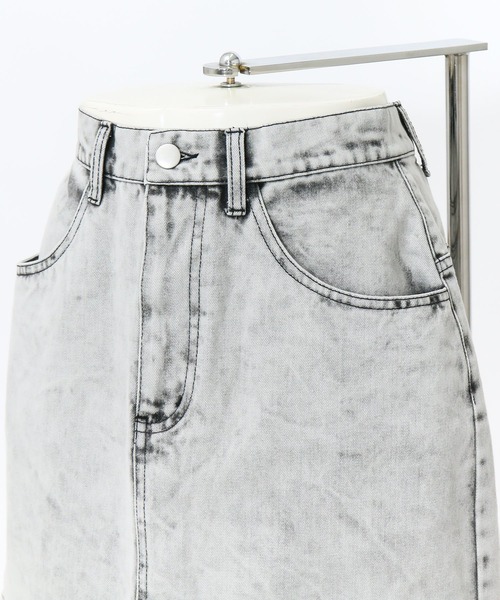 AS KNOW AS PINKY（アズノゥアズピンキー）の「着まわしデイリーミニスカート（デニムスカート・レディース・ブラック系/ブルー/オフホワイト/ケミカルウォッシュ・FREE）」の18枚目の写真