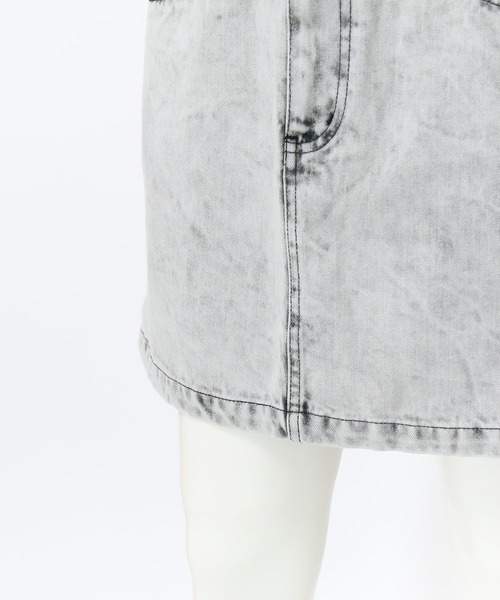 AS KNOW AS PINKY（アズノゥアズピンキー）の「着まわしデイリーミニスカート（デニムスカート・レディース・ブラック系/ブルー/オフホワイト/ケミカルウォッシュ・FREE）」の14枚目の写真