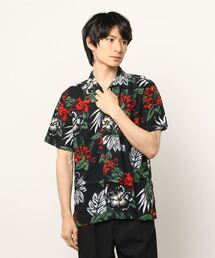 patterned all over Open Collar aloha shirt/総柄 オープンカラー アロハシャツ