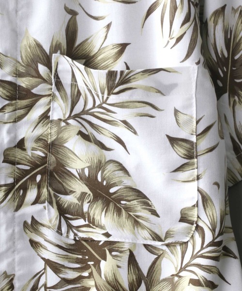 SITRY（シトリー）の「patterned all over Open Collar aloha shirt/総柄 オープンカラー アロハシャツ（シャツ/ブラウス・メンズ・ネイビー/ホワイト系その他3/ブラック系その他6/ブラック系その他3/ホワイト系その他2/ブラック系その他4/サックスブルー/ブラック系その他/ホワイト系その他/ブラック系その他5/ダークグリーン・L/LL/M/S）」の13枚目の写真