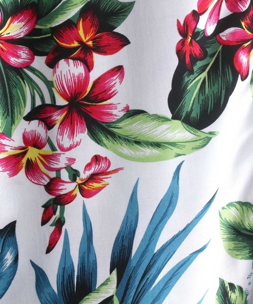 SITRY（シトリー）の「patterned all over Open Collar aloha shirt/総柄 オープンカラー アロハシャツ（シャツ/ブラウス・メンズ・ネイビー/ホワイト系その他3/ブラック系その他6/ブラック系その他3/ホワイト系その他2/ブラック系その他4/サックスブルー/ブラック系その他/ホワイト系その他/ブラック系その他5/ダークグリーン・L/LL/M/S）」の19枚目の写真