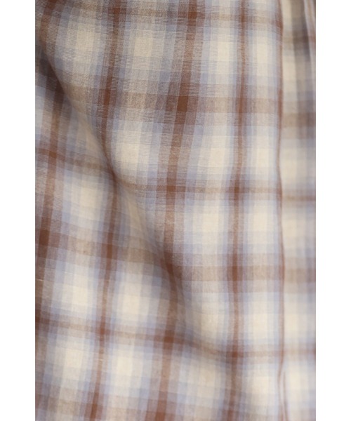 CREARE -LINO-（クレアーレリノ）の「チェック オーバーサイズシャツ<ユニセックス>（シャツ/ブラウス・メンズ・ブラック/ブラウン・M/L）」の8枚目の写真