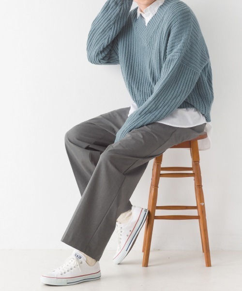 OMNES(オムネス)の「メンズ TRストレッチタックパンツ(その他パンツ・メンズ・ライトグレー/ブラック/ベージュ/グレー/ピンクベージュ・MEDIUM/LARGE)」の1枚目の写真