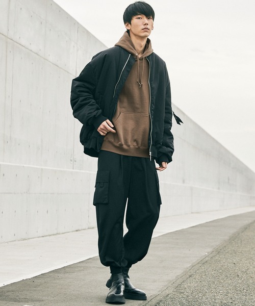 act'm（アクトム）の「【act'm】17.5oz裏起毛ウルトラヘビーウェイトパーカー（パーカー・メンズ・ブラック/モカ/ナチュラル・M/L/XL）」の8枚目の写真