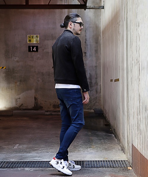 RATTLE TRAP（ラトルトラップ）の「撥水ハイパーストレッチスキニーデニム（デニムパンツ・メンズ・ブルー系その他/ブラック・LL/S/M/L）」の12枚目の写真