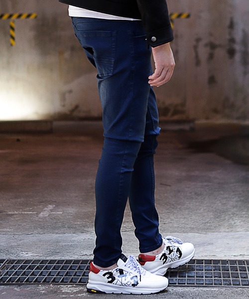 RATTLE TRAP（ラトルトラップ）の「撥水ハイパーストレッチスキニーデニム（デニムパンツ・メンズ・ブルー系その他/ブラック・LL/S/M/L）」の8枚目の写真