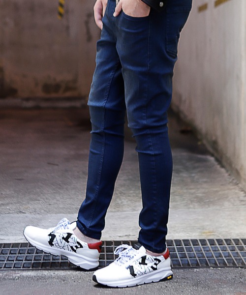 RATTLE TRAP（ラトルトラップ）の「撥水ハイパーストレッチスキニーデニム（デニムパンツ・メンズ・ブルー系その他/ブラック・LL/S/M/L）」の10枚目の写真