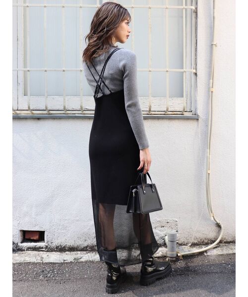 MURUA（ムルーア）の「ニットキャミワンピース（ワンピース）」 - WEAR