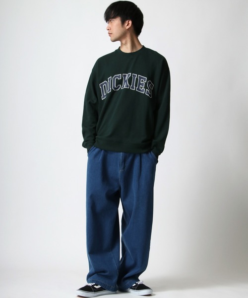 Dickies（ディッキーズ）の「Dickies/ディッキーズ 別注 オーバーサイズ カレッジロゴ スウェット レディース メンズ トレーナー（スウェット・メンズ・チャコールグレー/ベージュ/サックスブルー/オートミール/ホワイト系その他/グレイッシュベージュ/ダークグリーン/ホワイト系その他2/グレー系その他2/グリーン系その他/グレー系その他・M/L/XL）」の20枚目の写真