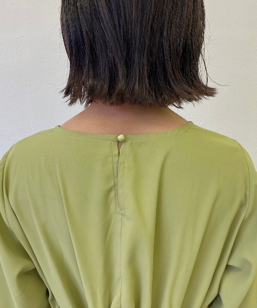 VANNIE U(ヴァニーユー)の「バイカラーパイピングワンピース(ワンピース・レディース・オリーブ/ブルー/アイボリー・FREE)」の20枚目の写真