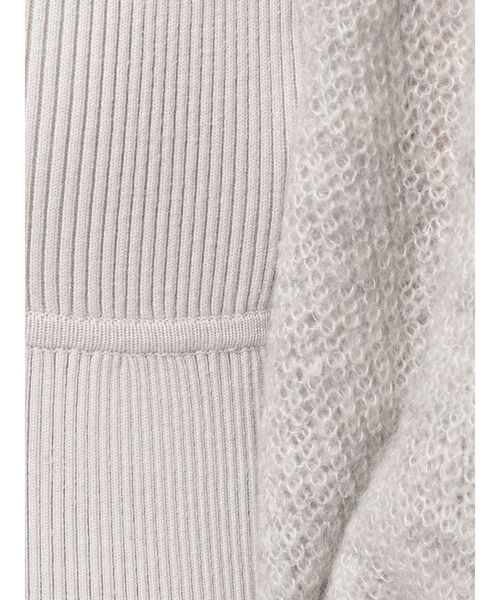 MERCURYDUO（マーキュリーデュオ）の「モヘヤ混ボリュームスリーブニットワンピース（ワンピース・レディース・アイボリー/ライトグレー/ブラック・FREE）」の19枚目の写真