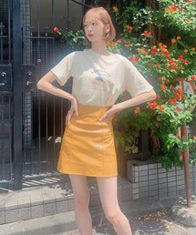 Voyage titty&Co.PETIT | 【Voyage titty&Co. PETIT】レザーライクミニスカート(スカート)