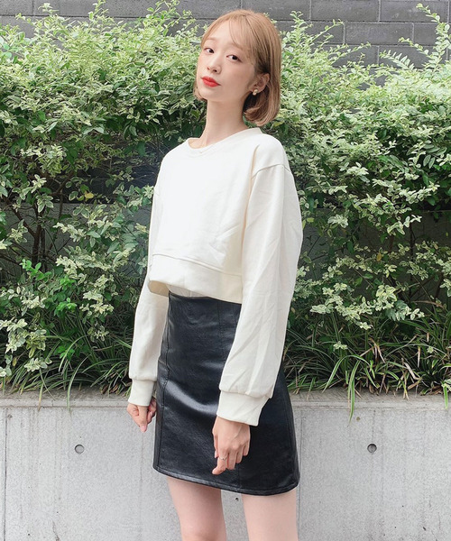 Voyage titty&Co.PETIT(ボヤージュティティアンドコープチ)の「【Voyage titty&Co. PETIT】レザーライクミニスカート(スカート・レディース・イエロー/ブラウン/ブラック/ピンク・SMALL/MEDIUM)」の17枚目の写真