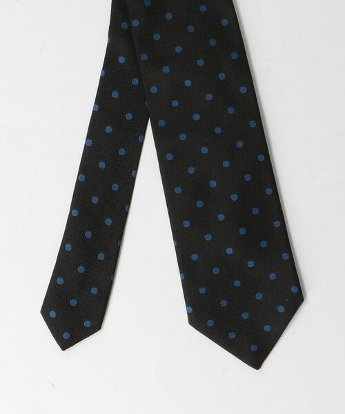 green label relaxing（グリーンレーベルリラクシング）の「＜LUIGI&SONS（ルイージ＆サンズ）＞ ドット ネクタイ（ネクタイ・メンズ・ダークブラウン/ネイビー・FREE）」の3枚目の写真