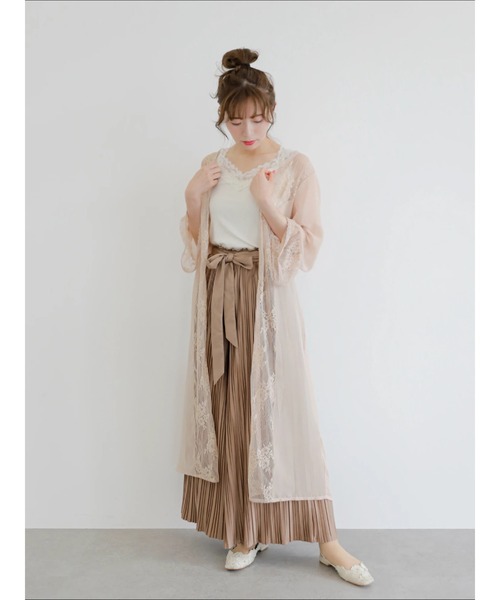 Areeam(アリーム)の「2WAYレースタンク(タンクトップ・レディース・アイボリー・FREE)」の2枚目の写真