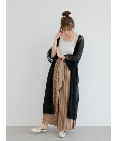 Areeam(アリーム)の「2WAYレースタンク(タンクトップ・レディース・アイボリー・FREE)」の4枚目の写真